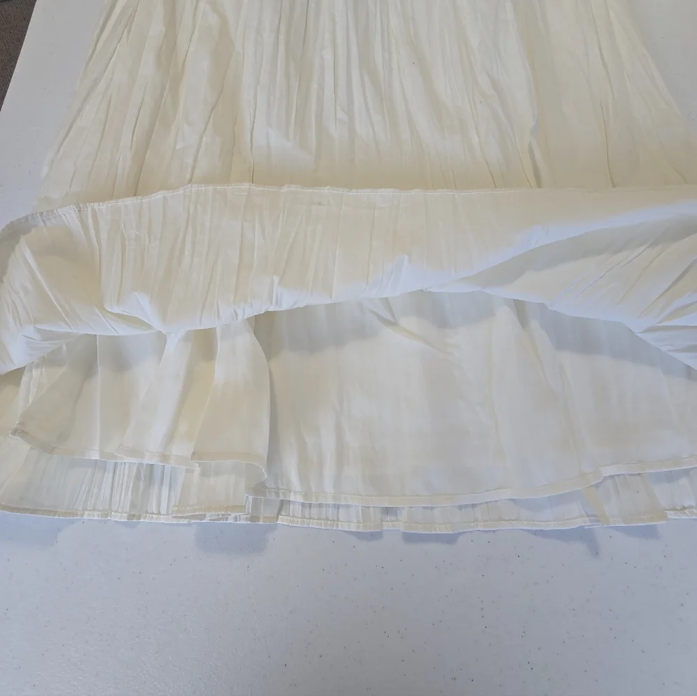 J. Crew Catania Crinkle Sun Dress Ivory Women's Medium New‎ NWT Smocked 2025